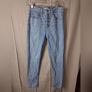 LOFT High Rise Light Blue Jeans